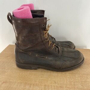 Polo Ralph Lauren Whitsand Genuine Leather Ranger Duck Boots Men Size 11 D 11431